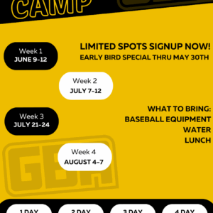 June 9th-12th, 9:00 AM - 1:00 PM (Royal High School)
